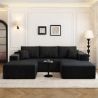 Settab Cloud Modular Sectional Sofa U Shaped Deep Seat Living Room Couch