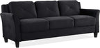 Lifestyle Harrington Sofa Upholstered Microfiber Fabric Curved Arm Couch
