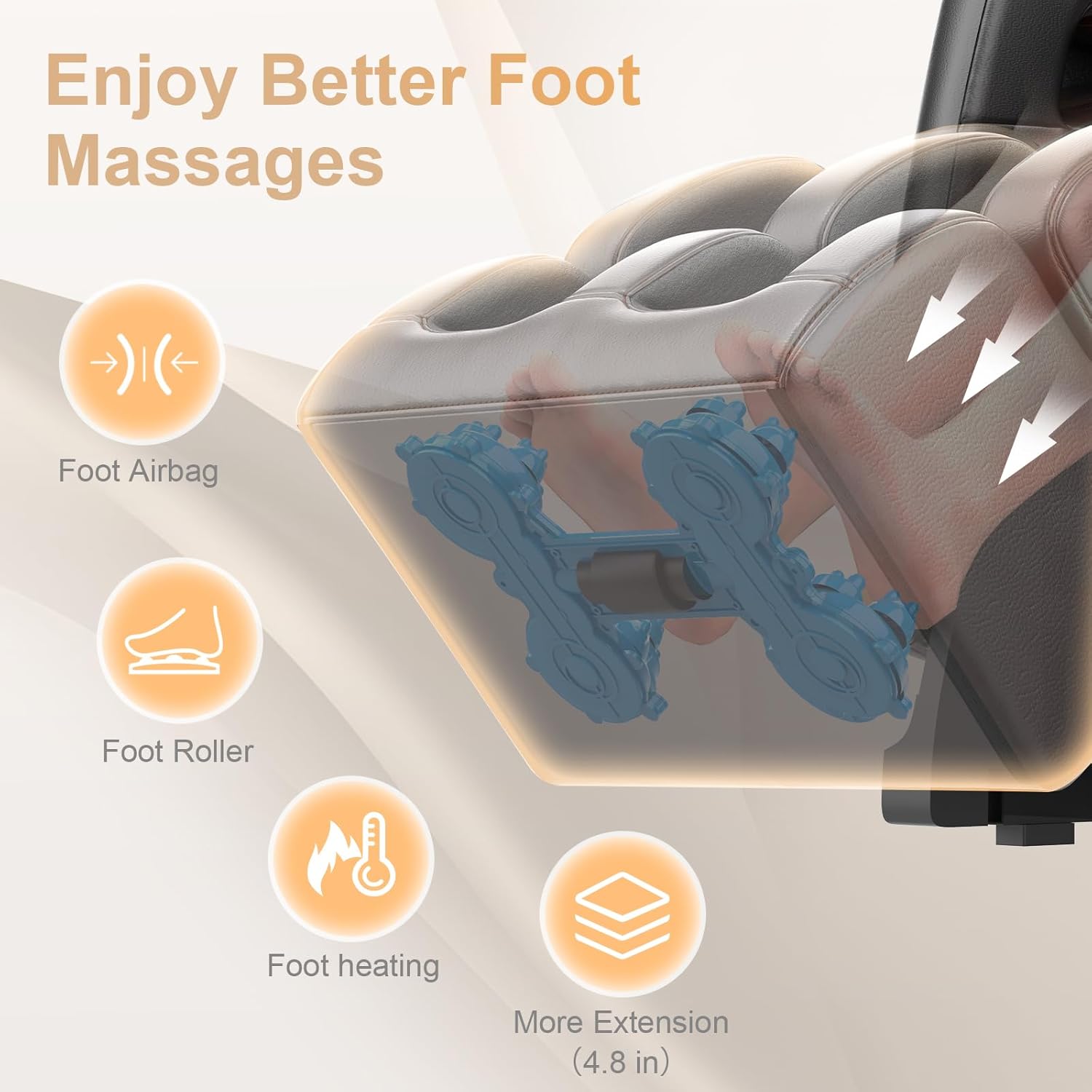 FURNIMAT Full Body Massage Chair Zero Gravity with Heat Foot Massage Bluetooth