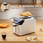 whall Digital Touch Screen Toaster 4 Slice Stainless Steel Dual Control Wide Slots
