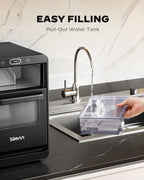 Silonn Nugget Ice Maker Countertop 44lbs Daily Stainless Steel Ice Machine