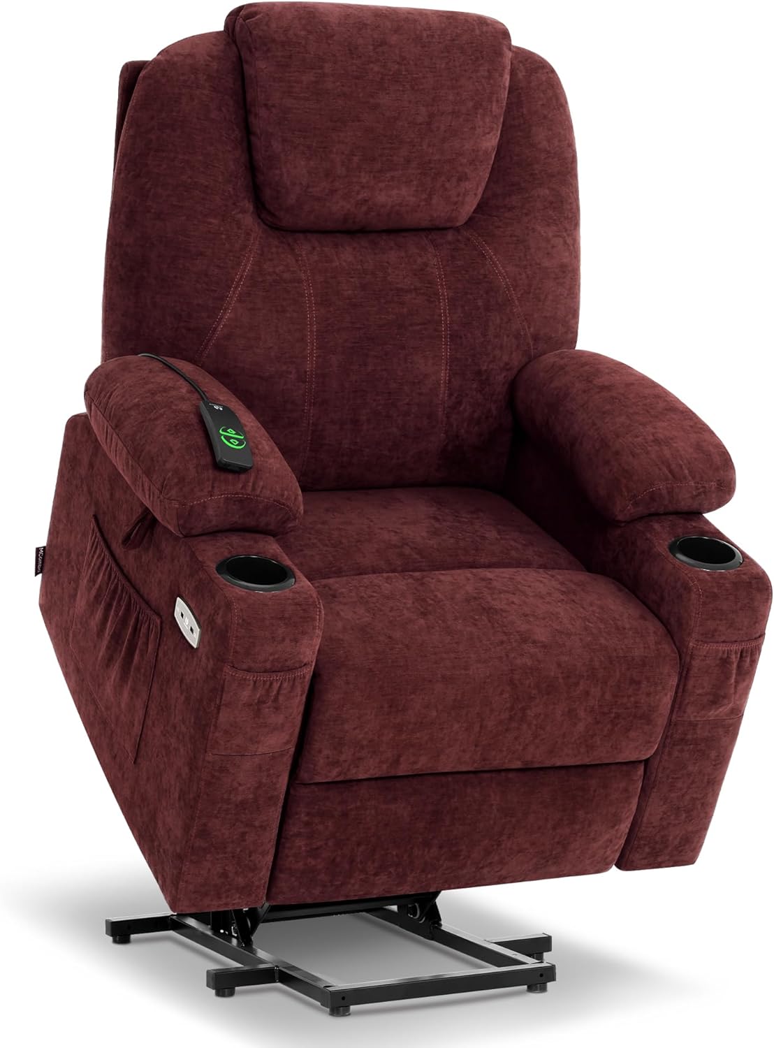 MCombo Power Lift Recliner Chair for Elderly with Heat Massage USB Cup Holders