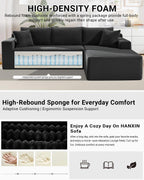 HANXIN Cloud Sectional Sofa L Shape Chaise Deep Seat Modular Living Room Couch