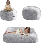 MAXYOYO Convertible Bean Bag Chair Bed for Kids with Foam Filling
