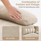 VINGLI 110 Sectional Couch U Shaped Sofa Set with Double Chaise Chenille Fabric