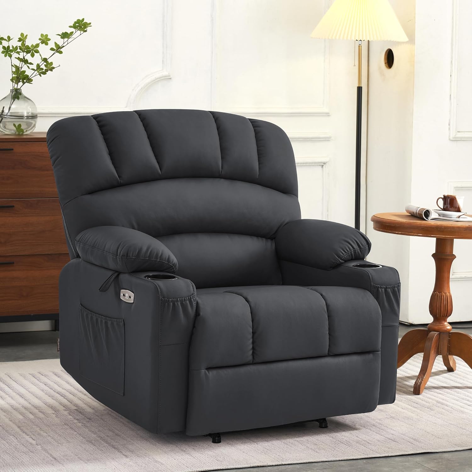 MCombo Power Lift Recliner Chair for Elderly with Heat Massage USB Cup Holders