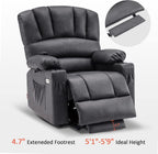 MCombo Power Lift Recliner Chair for Elderly with Heat Massage USB Cup Holders