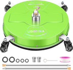 LidoDola 14 Inch Pressure Washer Surface Cleaner with Wheels for Concrete Patio Deck