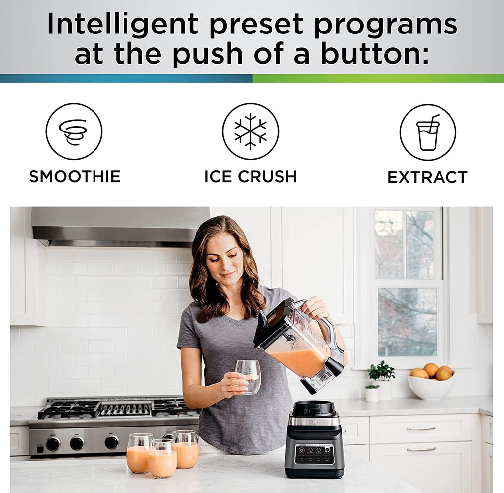 Ninja Blender 1400W High Power Smoothie Maker with 72oz Pitcher Dark Grey