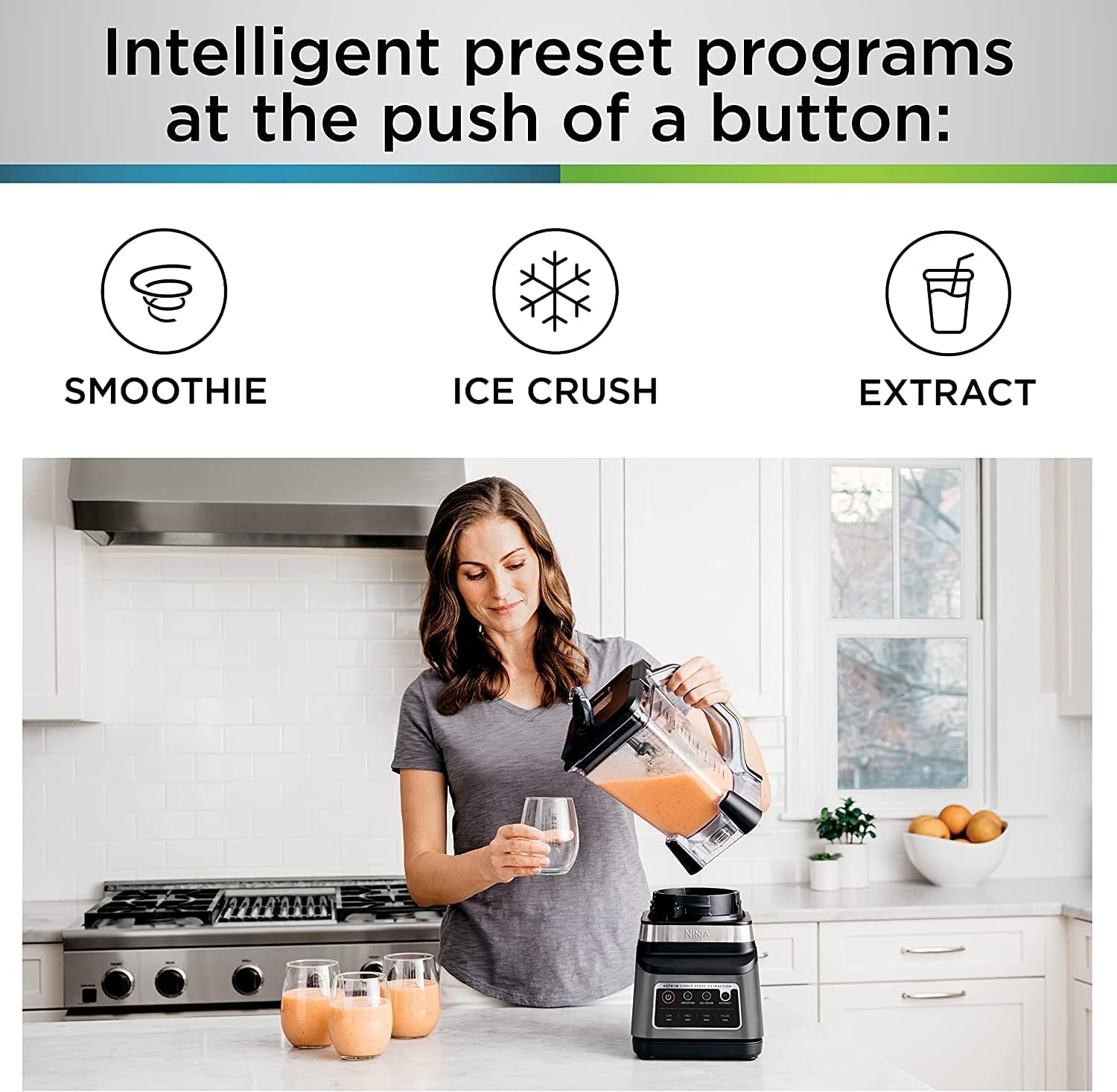 Ninja Blender 1400W High Power Smoothie Maker with 72oz Pitcher Dark Grey