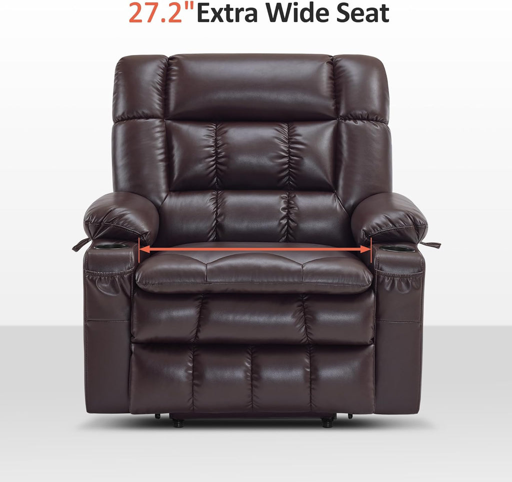MCombo Dual Motor Power Lift Recliner Chair for Elderly with Heat Massage USB