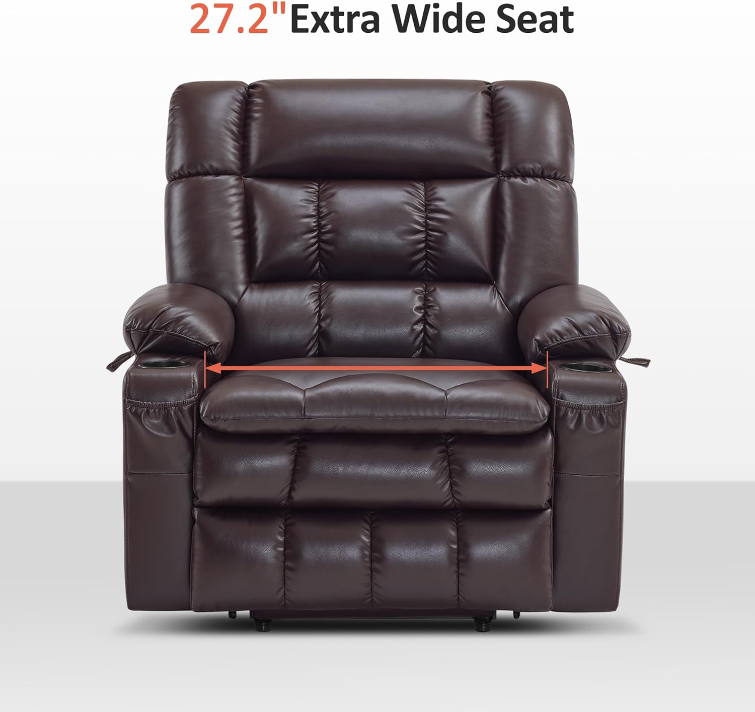 MCombo Dual Motor Power Lift Recliner Chair for Elderly with Heat Massage USB