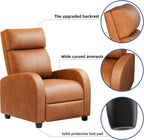JUMMICO Adjustable Recliner Chair Thick Cushion Home Theater Sofa Living Room