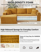 HANXIN Cloud Sectional Sofa L Shape Chaise Deep Seat Modular Living Room Couch