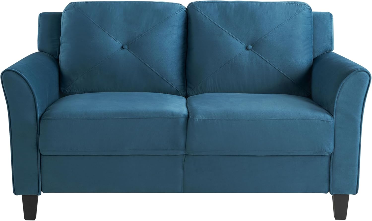 Lifestyle Harrington Sofa Upholstered Microfiber Fabric Curved Arm Couch