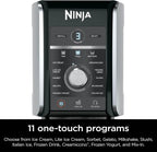 Ninja Ice Cream Maker with 7 One Touch Programs for Gelato Milkshakes Sorbet Smoothie Bowls