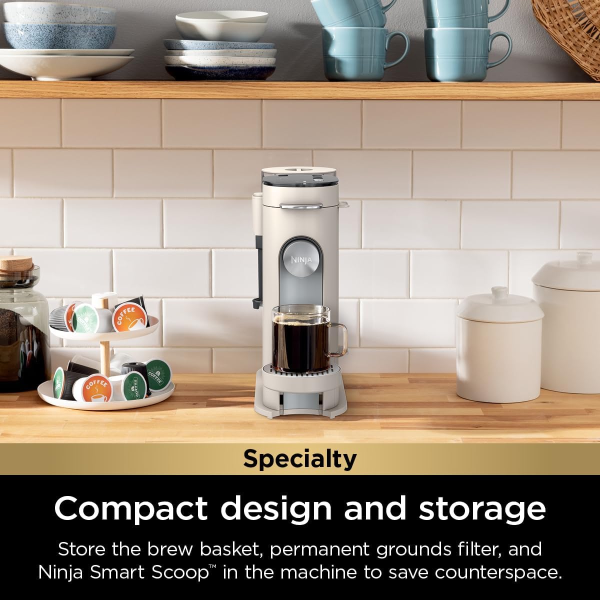 Ninja Single Serve Coffee Maker 56oz Removable Water Reservoir