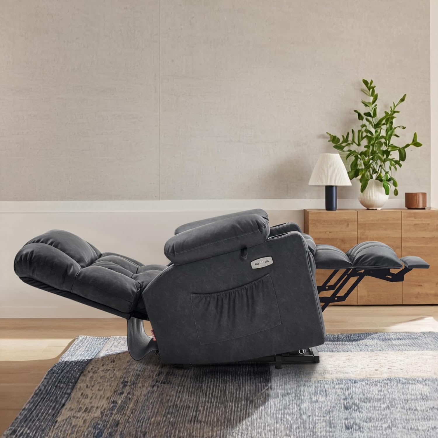 MCombo Dual Motor Power Lift Recliner Chair for Elderly with Heat Massage USB