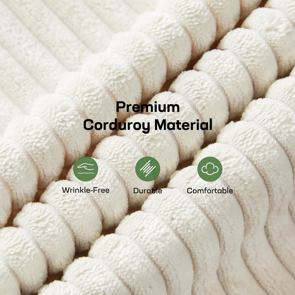Marsail Futon Sofa Bed Convertible Corduroy Loveseat with Adjustable Backrest