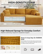 HANXIN Cloud Sectional Sofa L Shape Chaise Deep Seat Modular Living Room Couch