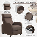 JUMMICO Adjustable Recliner Chair Home Theater Sofa with Thick Cushion