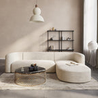 Acanva Luxury Velvet Sofa 3 Seater Modern Curved Back Couch for Living Room