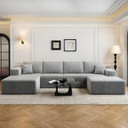 Settab Cloud Modular Sectional Sofa U Shaped Deep Seat Living Room Couch