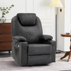 MCombo Electric Power Lift Recliner Massage Heat Chair for Elderly 3 Positions 2 Pockets USB