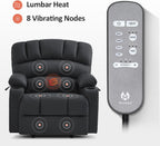 MCombo Power Lift Recliner Chair for Elderly with Heat Massage USB Cup Holders