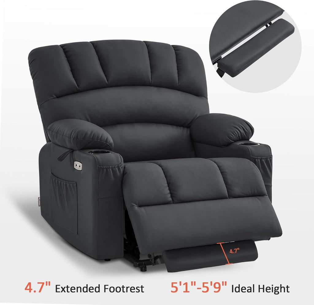 MCombo Power Lift Recliner Chair for Elderly with Heat Massage USB Cup Holders