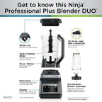 Ninja Blender 1400W High Power Smoothie Maker with 72oz Pitcher Dark Grey