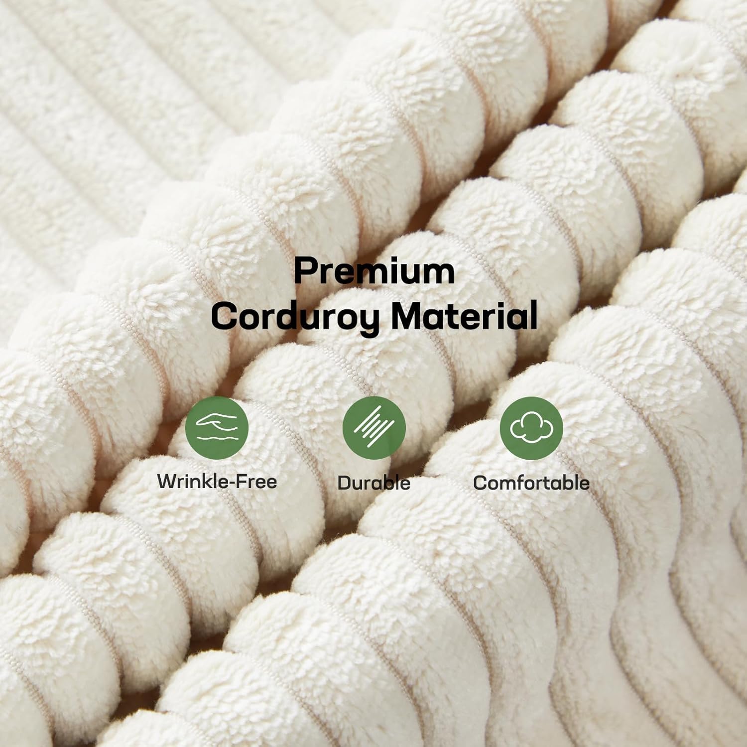 Marsail Futon Sofa Bed Convertible Corduroy Loveseat with Adjustable Backrest