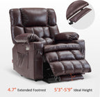 MCombo Dual Motor Power Lift Recliner Chair for Elderly with Heat Massage USB