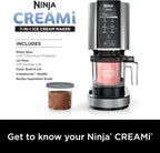 Ninja Ice Cream Maker with 7 One Touch Programs for Gelato Milkshakes Sorbet Smoothie Bowls