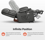 MCombo Dual Motor Power Lift Recliner Chair for Elderly with Heat Massage USB