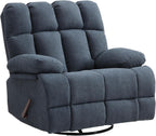 Eiayeebil Oversized Swivel Rocker Recliner Chair Extra Wide Manual Recliner
