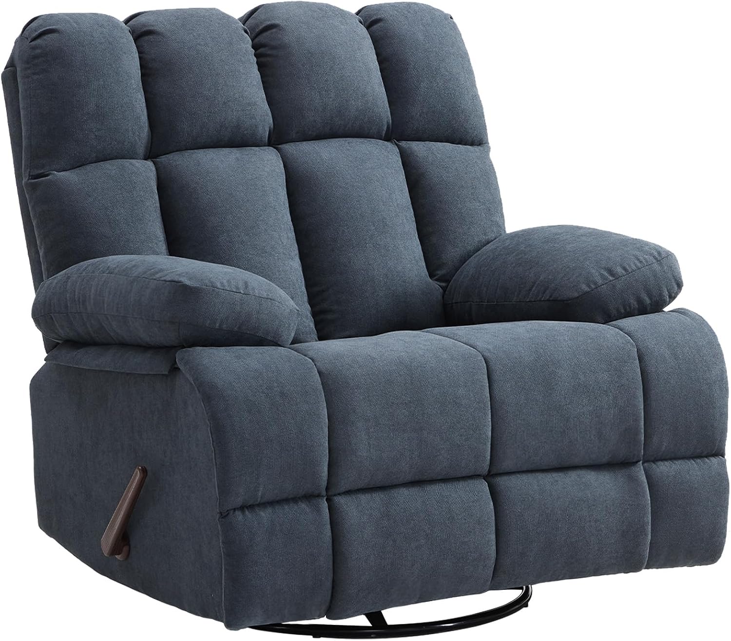 Eiayeebil Oversized Swivel Rocker Recliner Chair Extra Wide Manual Recliner