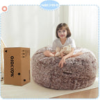 MAXYOYO Convertible Bean Bag Chair Bed for Kids with Foam Filling