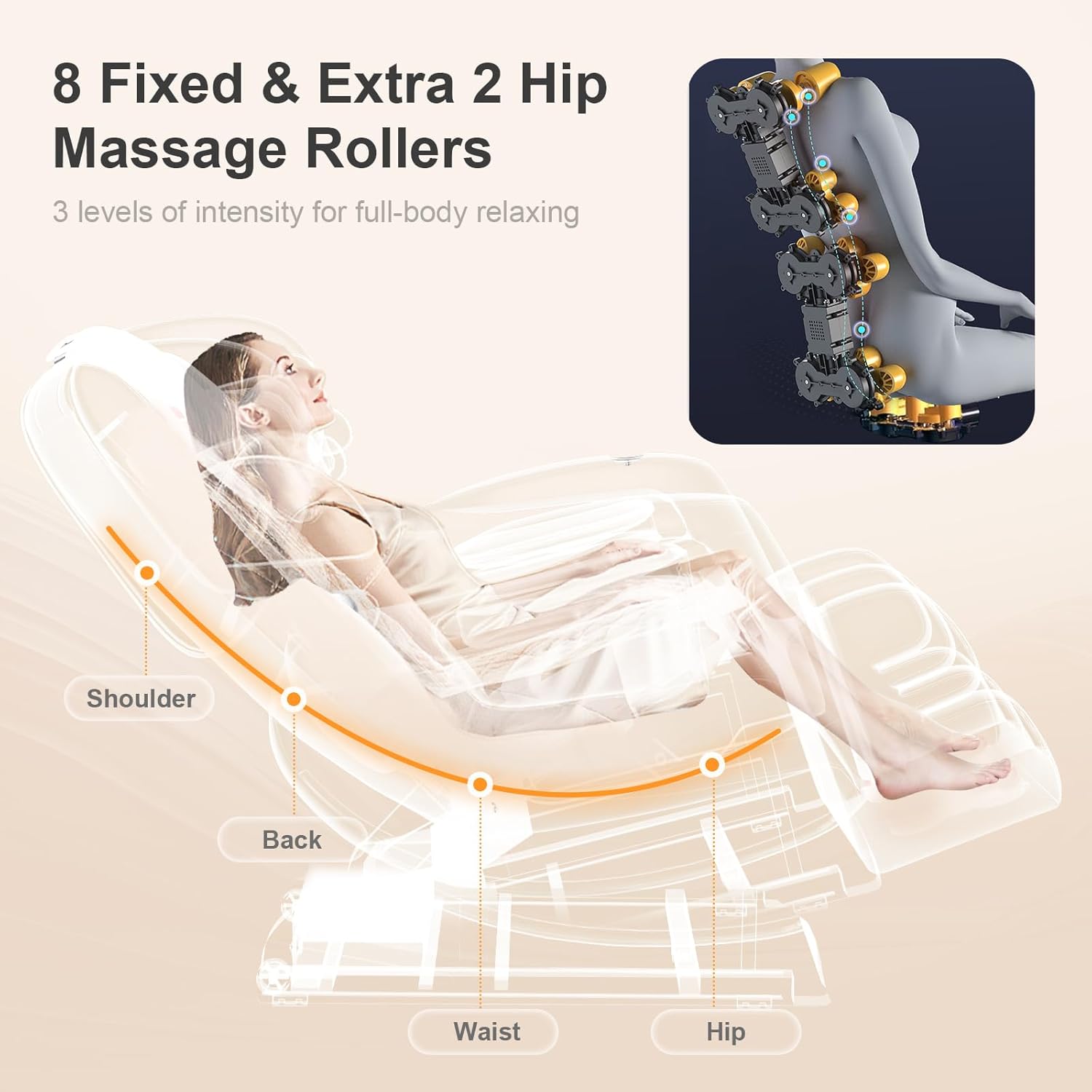 FURNIMAT Full Body Massage Chair Zero Gravity with Heat Foot Massage Bluetooth