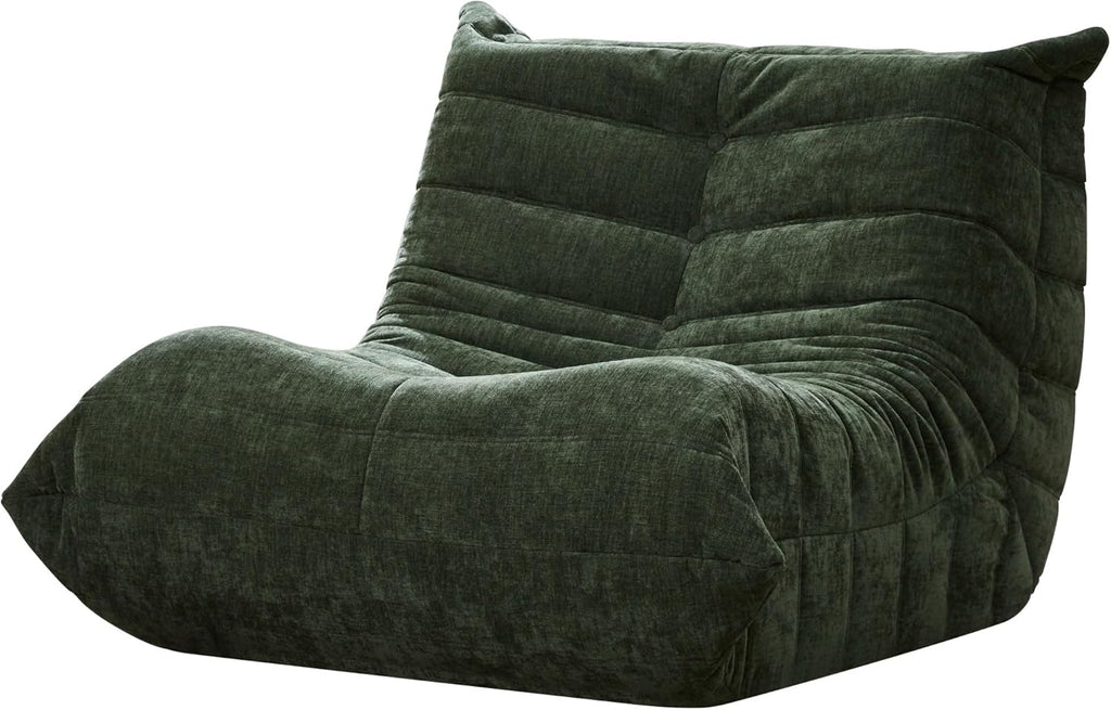 Hobestluk Giant Bean Bag Chair Memory Foam Faux Fur Sofa for Living Room