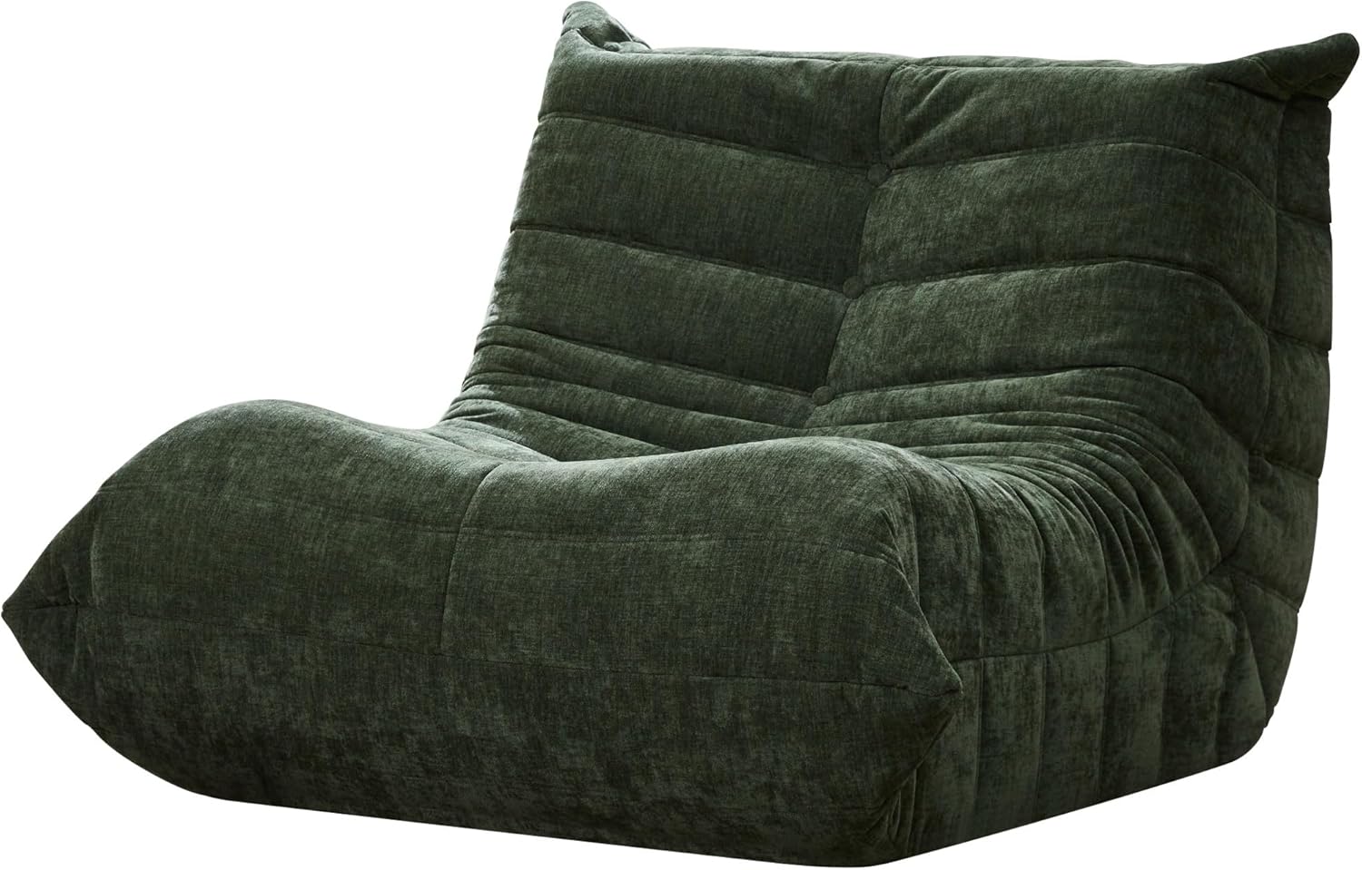 Hobestluk Giant Bean Bag Chair Memory Foam Faux Fur Sofa for Living Room