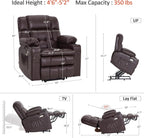 MCombo Dual Motor Power Lift Recliner Chair for Elderly with Heat Massage USB
