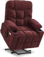 MCombo Power Lift Recliner Chair for Elderly with Extended Footrest Fabric