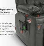 MCombo Dual Motor Power Lift Recliner Chair for Elderly with Heat Massage USB