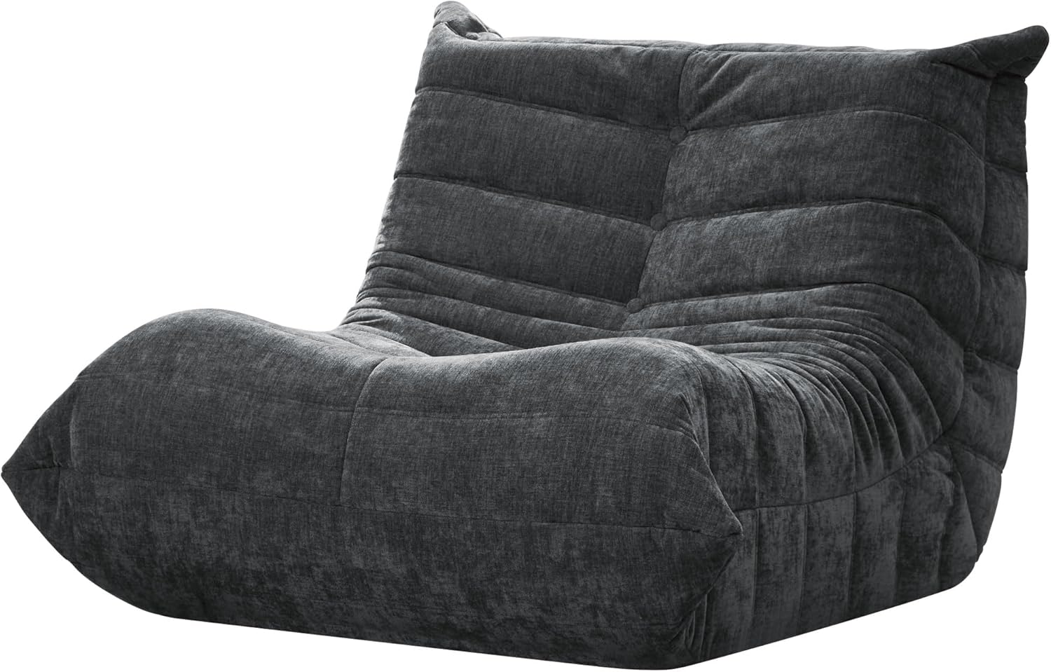 Hobestluk Giant Bean Bag Chair Memory Foam Faux Fur Sofa for Living Room