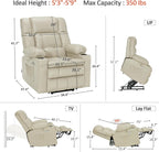 MCombo Dual Motor Power Lift Recliner Chair for Elderly with Heat Massage USB