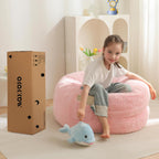 MAXYOYO Convertible Bean Bag Chair Bed for Kids with Foam Filling