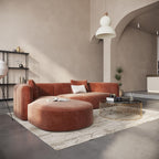 Acanva Luxury Velvet Sofa 3 Seater Modern Curved Back Couch for Living Room