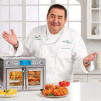 Emeril Lagasse Dual Zone 360 Air Fryer Oven 25 QT Extra Large French Door Cook Two Foods