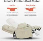 MCombo Dual Motor Power Lift Recliner Chair for Elderly with Heat Massage USB